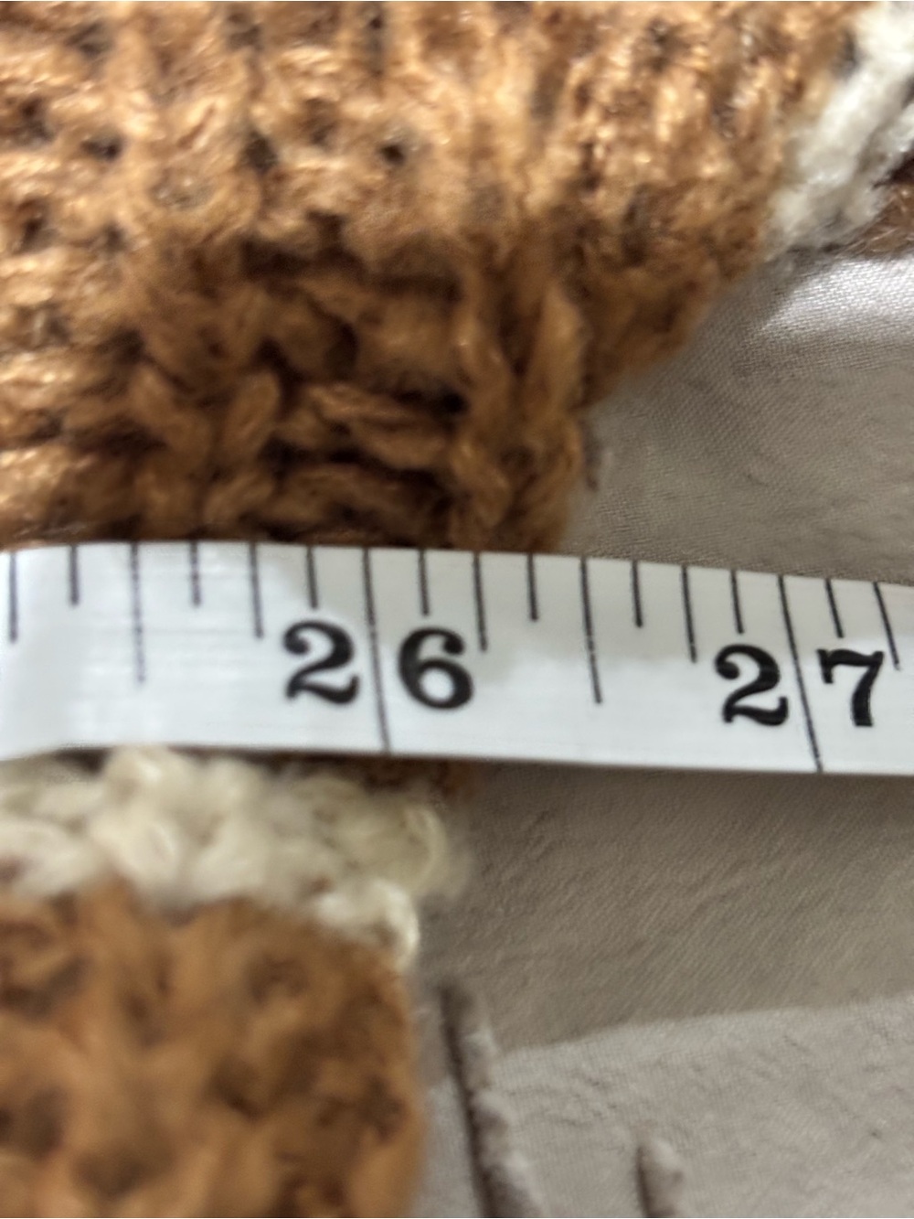 Zenana Outfitters Brown and Cream Striped Crewneck Sweater - Picture 6 of 7
